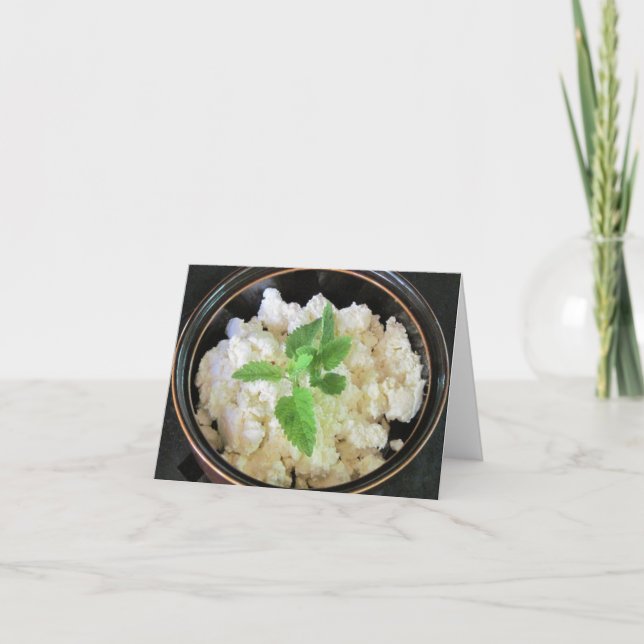 Tarjeta de nota para el queso de Kefir de Fermente (Anverso)