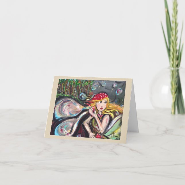 Tarjeta de nota para el ventilador burbuja (Anverso)