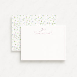 Tarjeta de nota para el vivero de flores silvestre