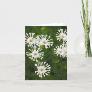 Tarjeta de nota para flor de nieve