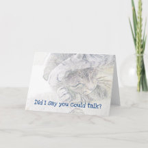 Tarjeta de nota para gato