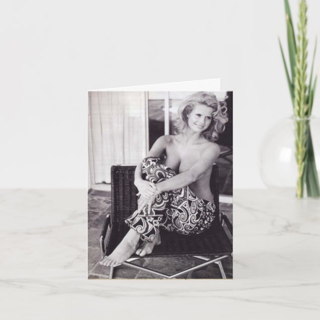 Tarjeta de nota para mujer hermosa de estilo vinta (Anverso)