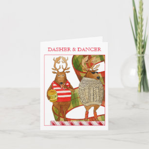 Tarjeta de nota para Navidades DANCER DEL BALANCIN
