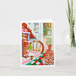 Tarjeta de nota para Navidades SORPRESAS GINGERBRE