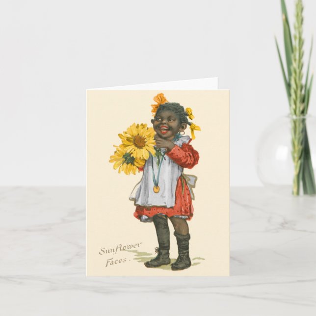 Tarjeta de nota para niños afroamericanos de orige (Anverso)