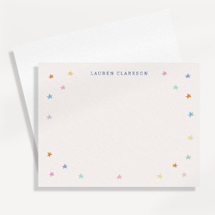 Tarjeta de nota para niños Pastel Stars