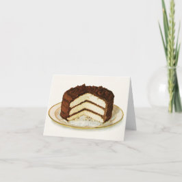 Tarjeta de nota para pasteles de capa de hielo de