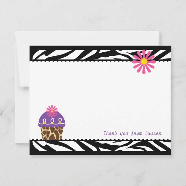 Tarjeta de nota para pasteles silvestres (Anverso)