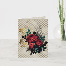 Tarjeta de nota para Rosas góticos