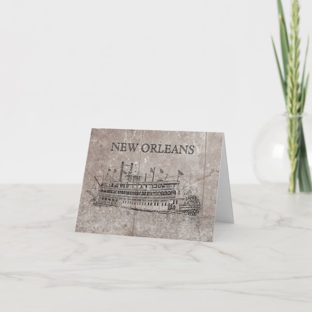 Tarjeta de nota para ruedas Stern de Nueva Orleans (Anverso)