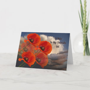 Tarjeta de nota para Veteranos