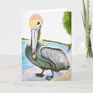 Tarjeta de nota Pelican de Flirty<Blank Inside>