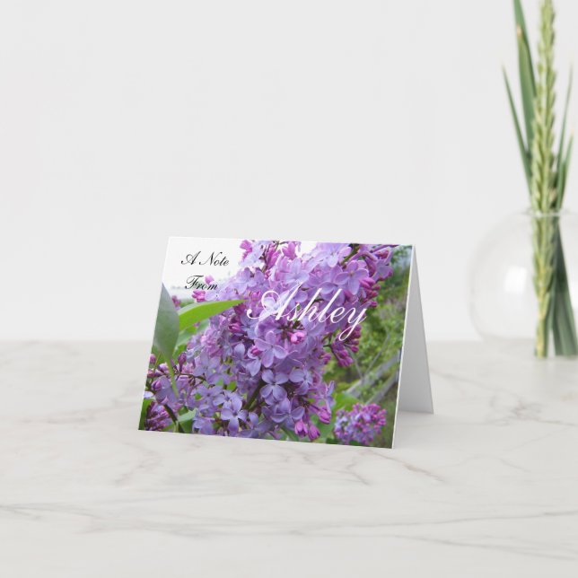 Tarjeta de nota personalizada (Anverso)