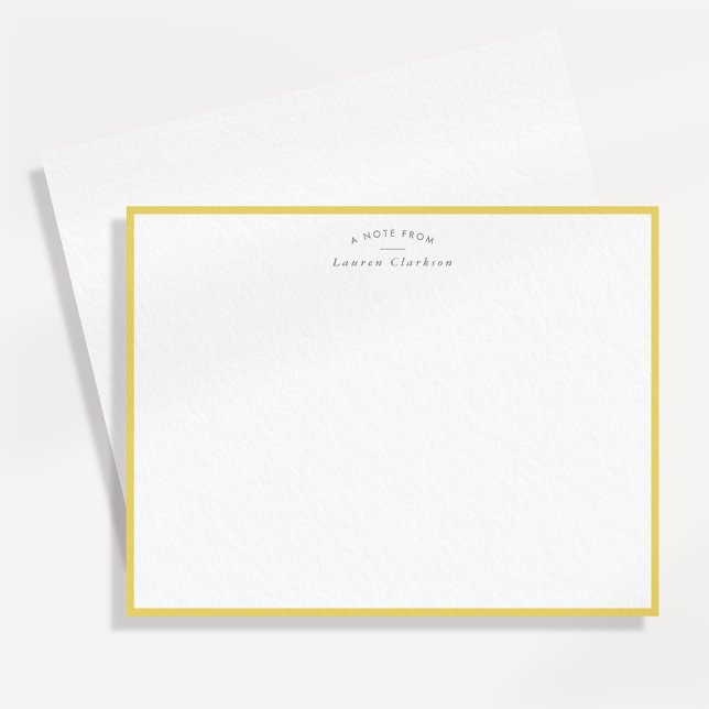 Tarjeta de nota personalizada con borde amarillo m (Subido por el creador)