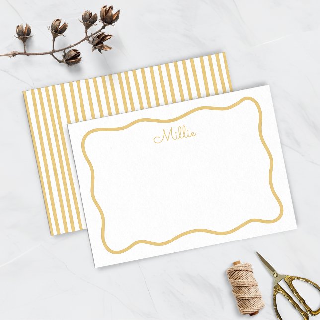 Tarjeta de nota personalizada de borde ondulado am (Subido por el creador)