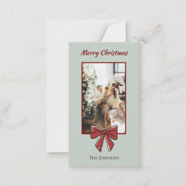 Tarjeta de Nota Personalizada de Feliz Navidad | L