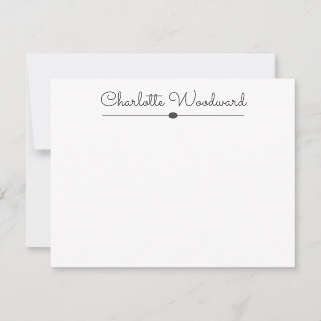 Tarjeta de nota personalizada de guión simple (Anverso)