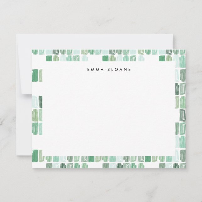 Tarjeta de nota personalizada de joyas pintadas de (Anverso)