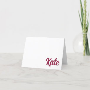 Tarjeta de nota personalizada de la Universidad Lo