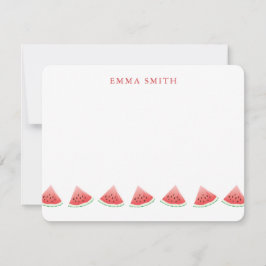 Tarjeta de nota personalizada de sandía