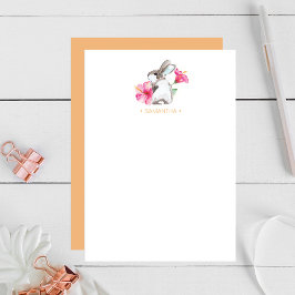 Tarjeta de nota personalizada de Stationery para c