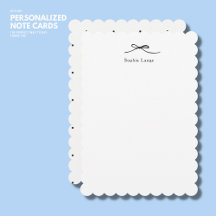 Tarjeta de nota personalizada del borde de vieira
