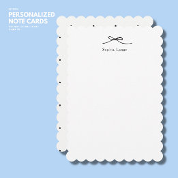 Tarjeta de nota personalizada del borde de vieira