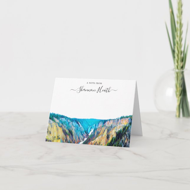 Tarjeta de nota personalizada del Parque Nacional  (Anverso)