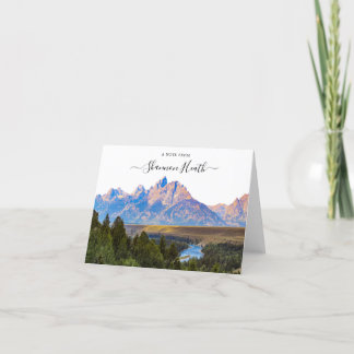 Tarjeta de nota personalizada del parque nacional 