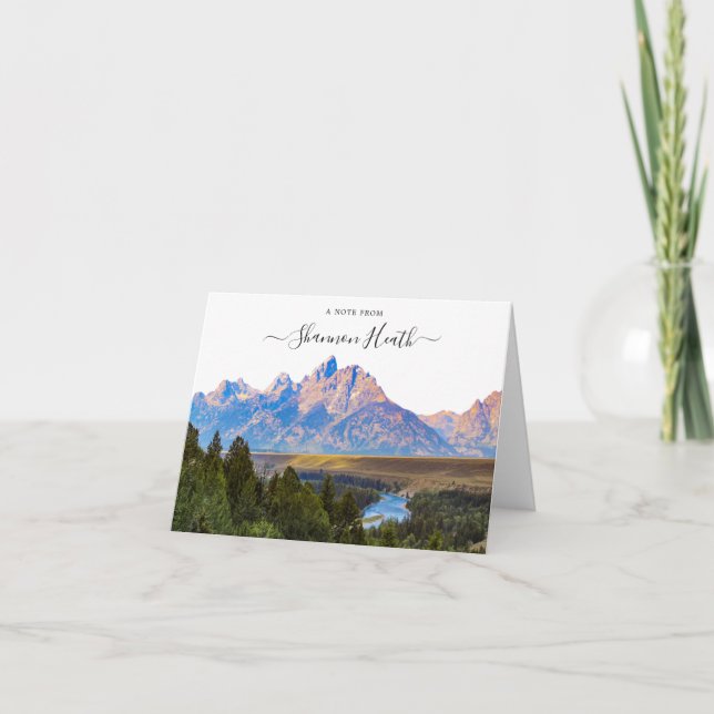 Tarjeta de nota personalizada del parque nacional  (Anverso)