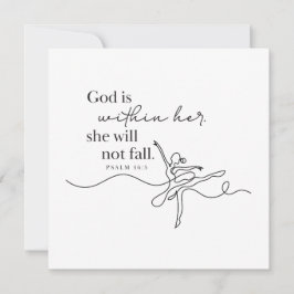 Tarjeta de nota personalizada del SALMO 46:5