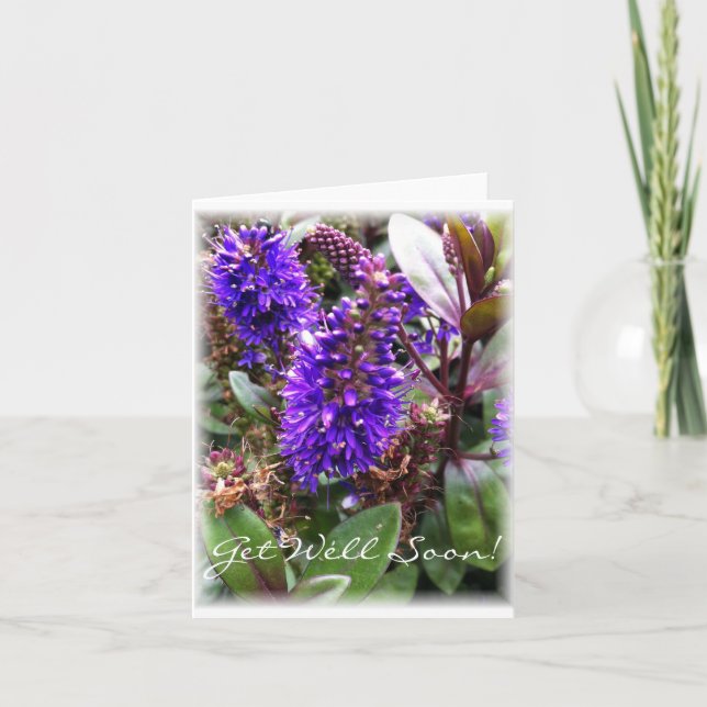 Tarjeta de nota personalizada Get Well soon (Anverso)