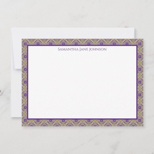 Tarjeta de nota personalizada | Papelería (Anverso)