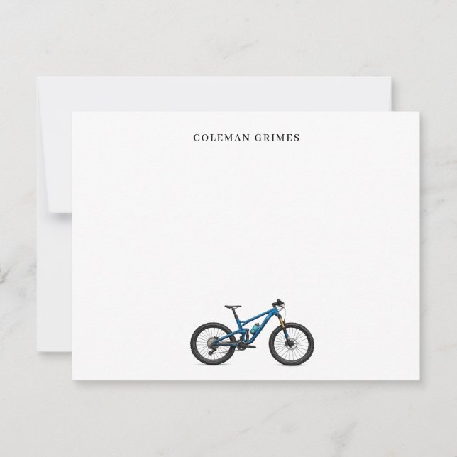 Tarjeta de nota personalizada para bicicleta de mo (Anverso)