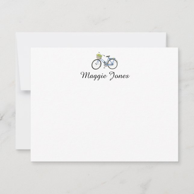 Tarjeta de nota personalizada para bicicletas (Anverso)