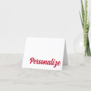 Tarjeta de nota personalizada RED, BLUE Dallas, TX