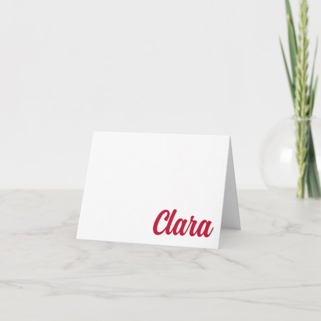 Tarjeta de nota personalizada RED, BLUE Dallas, TX (Anverso)