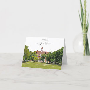Tarjeta de nota personalizada Urbana Champaign Ill