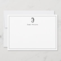 Tarjeta de nota personalizado Seahorse