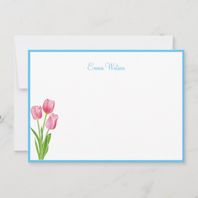 Tarjeta de nota personalizado-Tulips (Anverso)