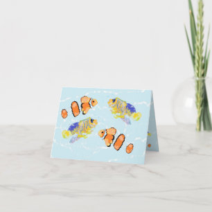 Tarjeta de nota : Pescado tropical