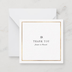 Tarjeta de nota PixDezines Faux Gold Classic