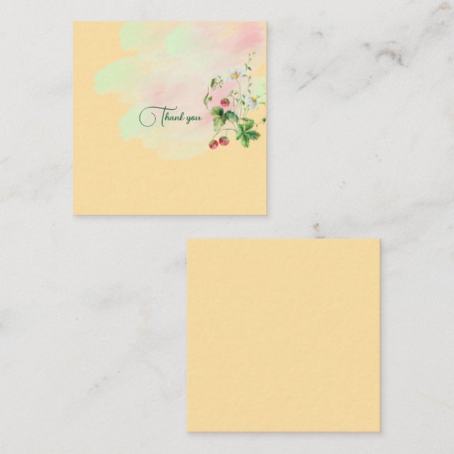 Tarjeta de nota plana (Anverso / Reverso)