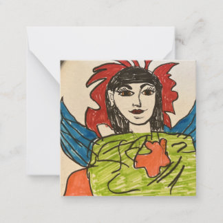 Tarjeta de nota plana