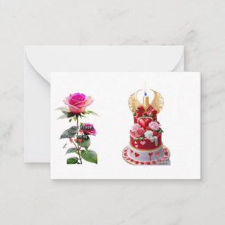 Tarjeta de nota plana