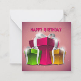 Tarjeta de nota plana