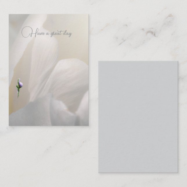 Tarjeta de nota plana (Anverso / Reverso)