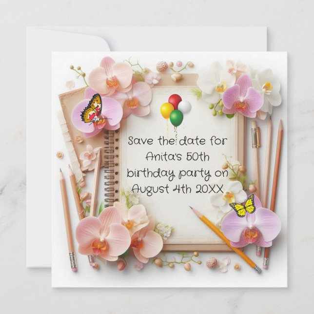 Tarjeta de nota plana (Anverso)