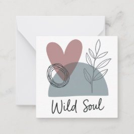 Tarjeta de nota plana