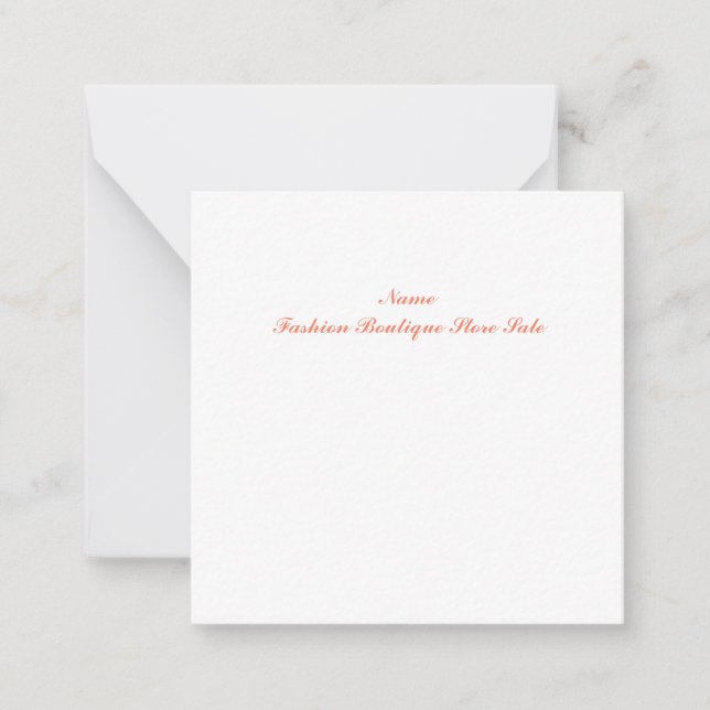 Tarjeta de nota plana (Anverso)